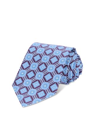 Silk Classic Geometric Medallion Tie - Exclusive
