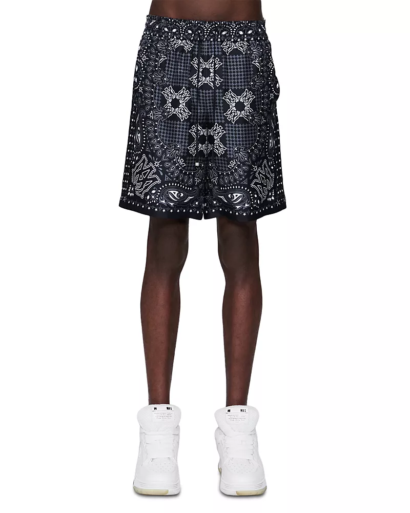 amiri Check Pattern 7 Drawstring Shorts