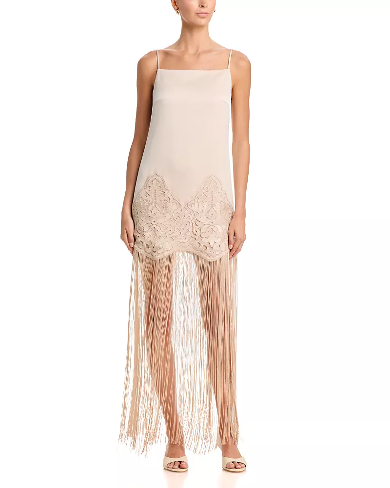 Ungaro Nino Fringe Trim Dress