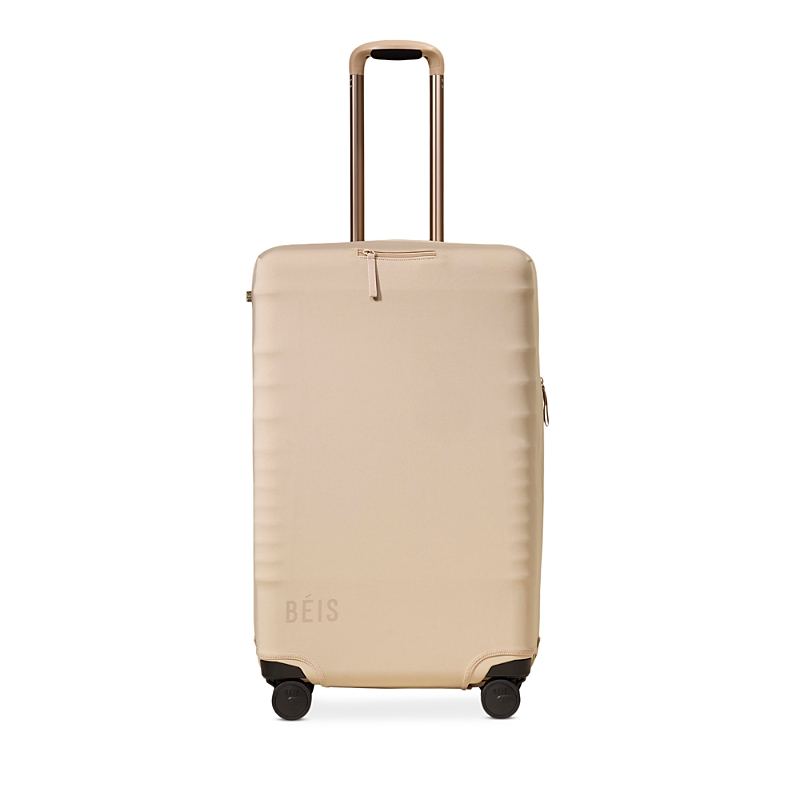 BEIS The Medium Check In Luggage Cover in Beige