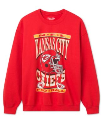  Unisex Kansas City Chiefs Helmet Flea Market Crew Fleece Sweatshirt