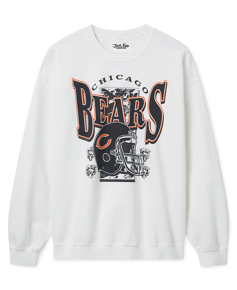 Junk Food Clothing Unisex Chicago Bears Conversion Flea Market Fleece Sweatshirt In White