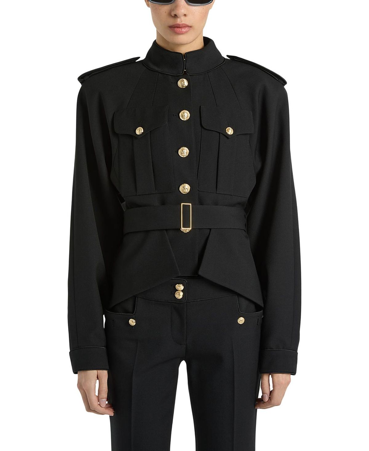Balmain Wool Peplum Jacket