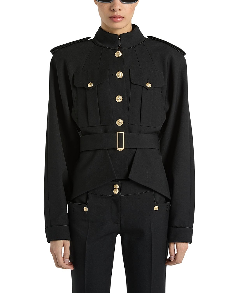 Balmain Wool Peplum Jacket