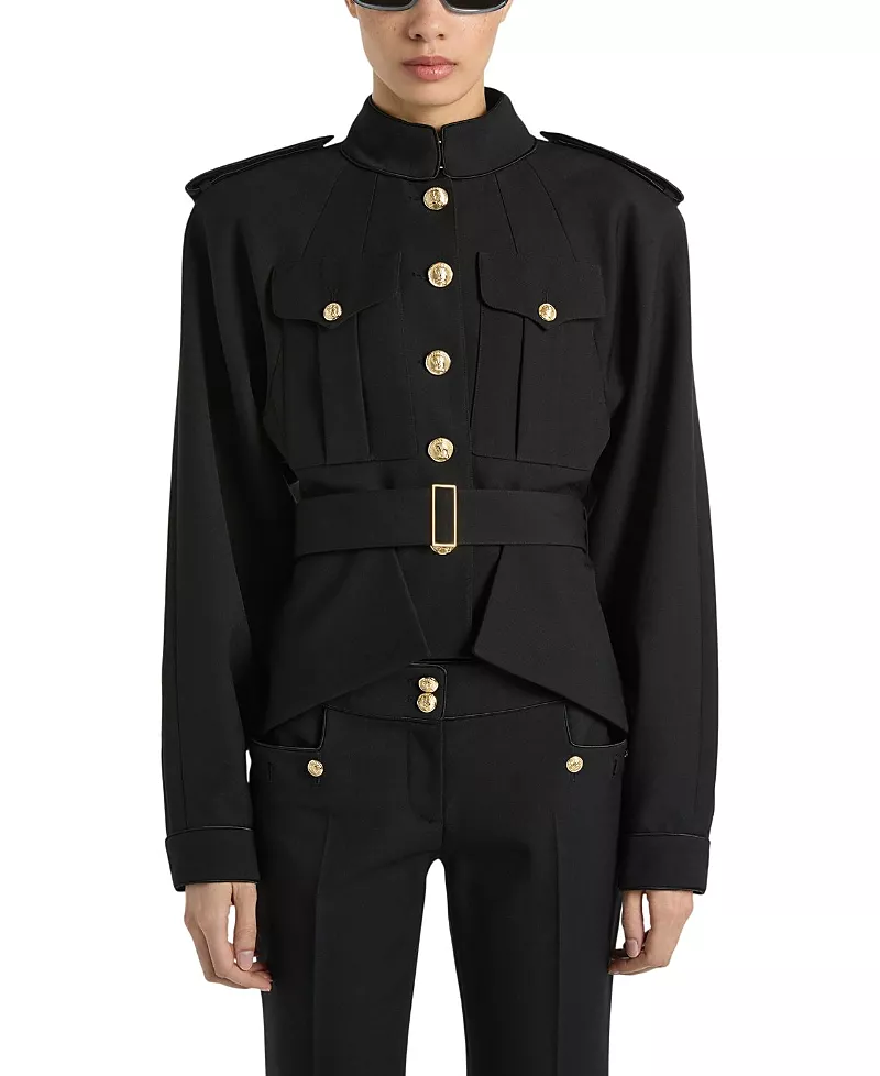 Balmain Wool Peplum Jacket