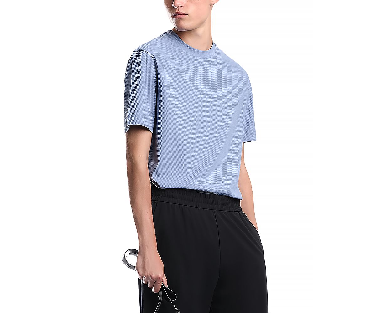 Emporio Armani Cotton Jacquard Jersey Tee