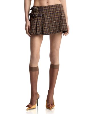 Belted Pleated Skort