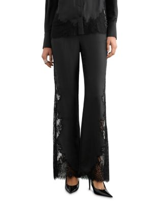 Priya Lace Inset Flare Pants