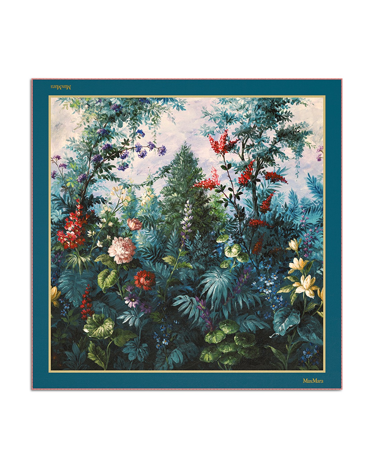 Max Mara Mxaflipper Silk Scarf in Green