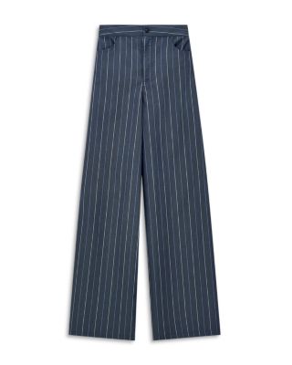Oversized Printed Jacquard Denim Trousers