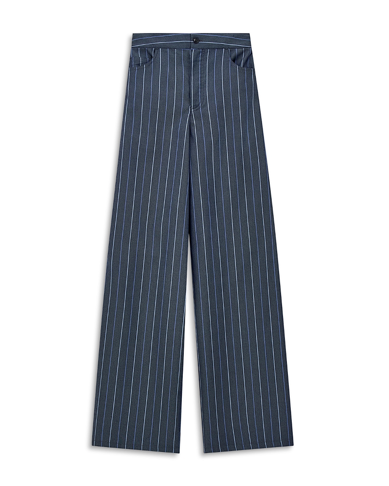 Emporio Armani Oversized Printed Jacquard Denim Trousers