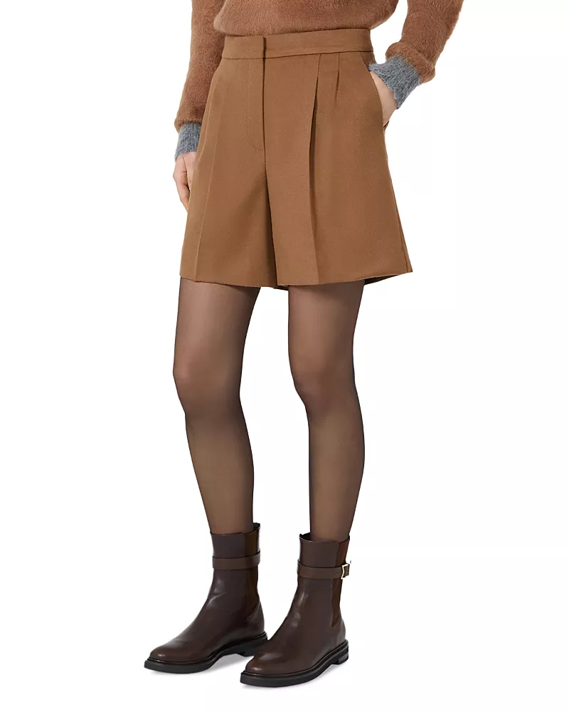 Max Mara Studio Mstragazza Wool Shorts