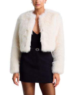 Faux Fur Bolero Jacket - Exclusive - thumbnail 9