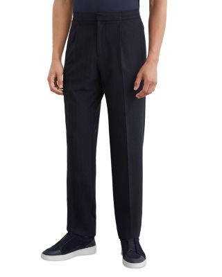 Sidney Striped Pleated Tapered Trousers