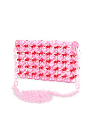 Iscream Girls' Hearts Beaded Crossbody Bag - Little Kid, Big Kid