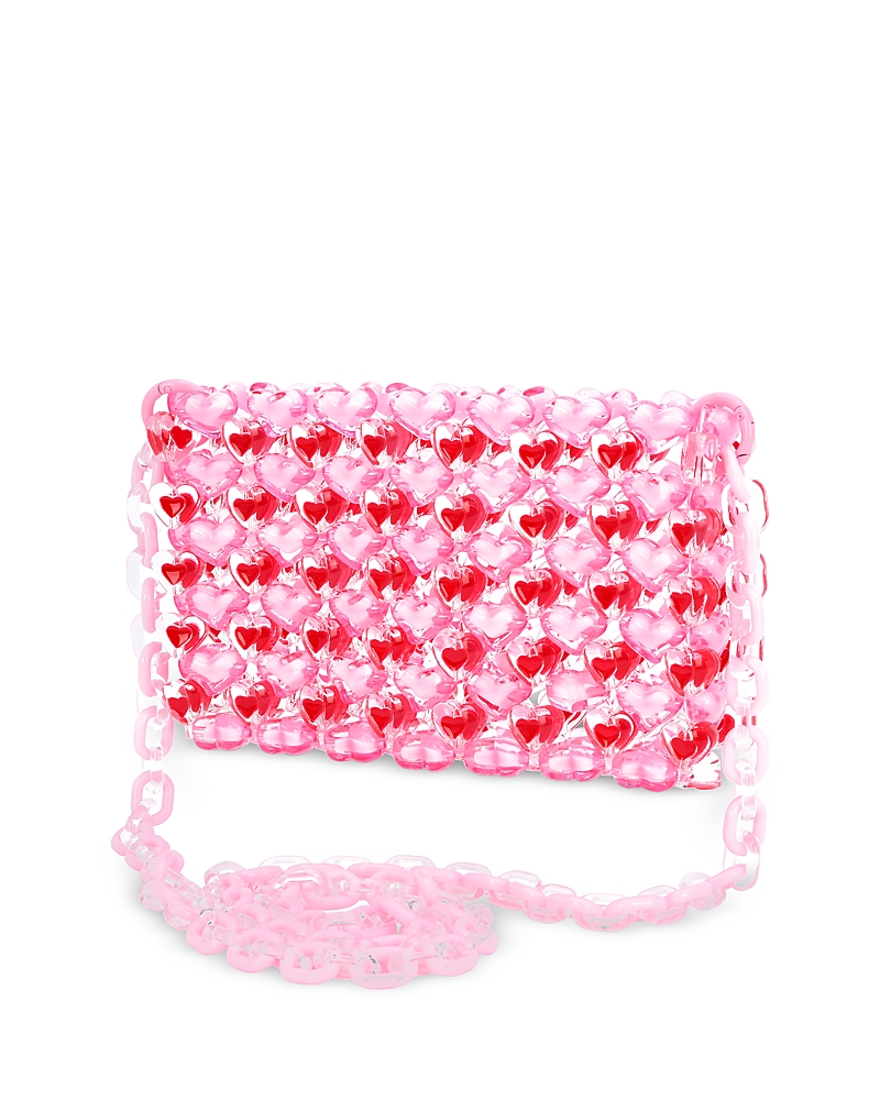 Iscream Girls' Hearts Beaded Crossbody Bag - Little Kid, Big Kid