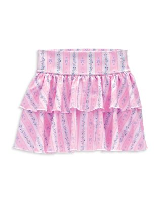Girls' Floral Striped Skort - Little Kid, Big Kid