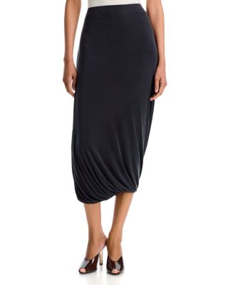 Riva Draped Midi Skirt