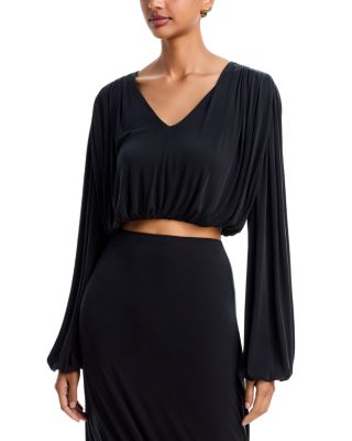 Riva Draped Long Sleeve Top