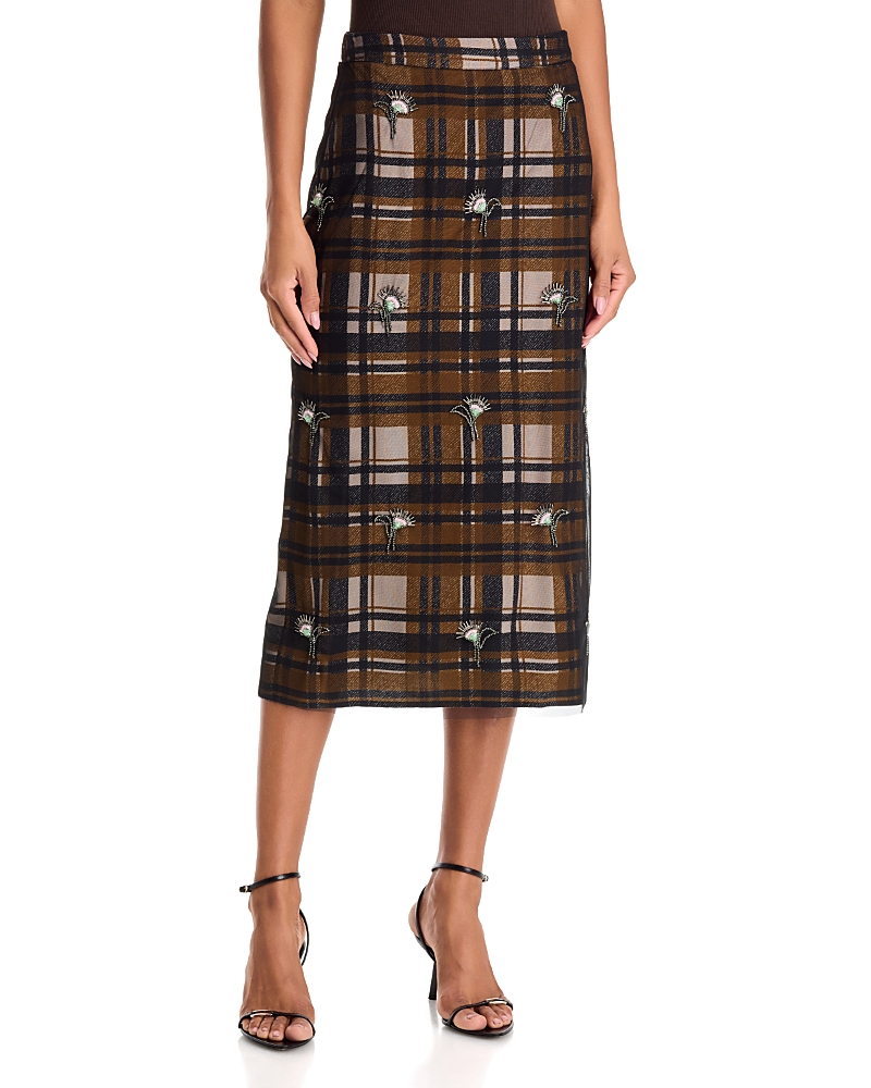 Essentiel Antwerp Kate Embellished Mesh Skirt