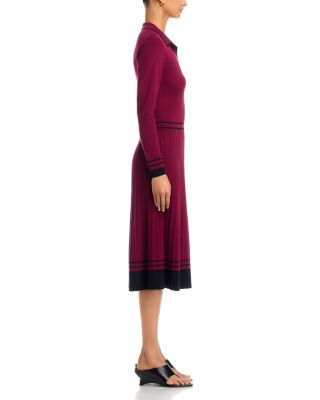 Color Blocked Polo Midi Dress - thumbnail 10
