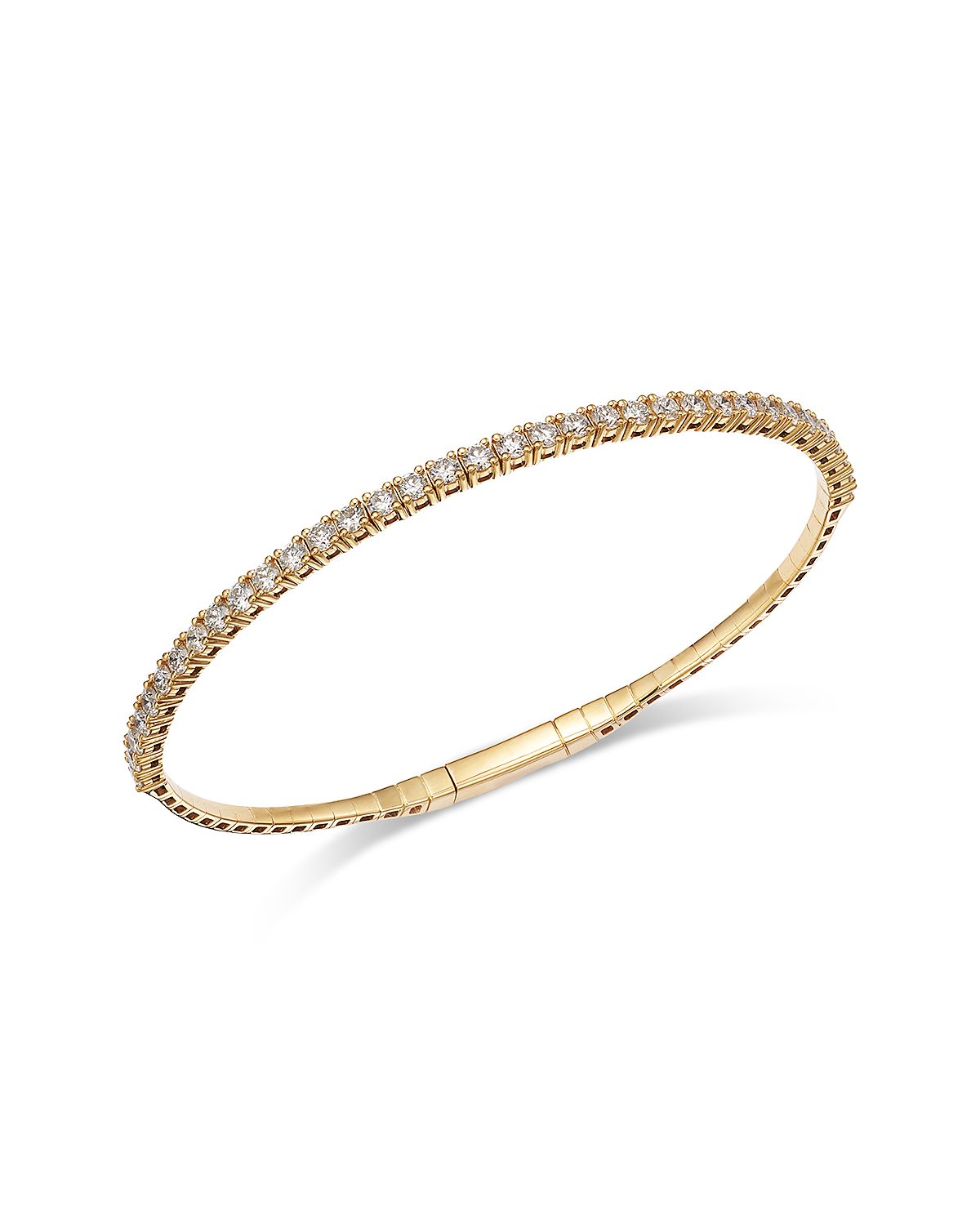 Bloomingdale's Fine Collection Diamond Flexible Bangle Bracelet