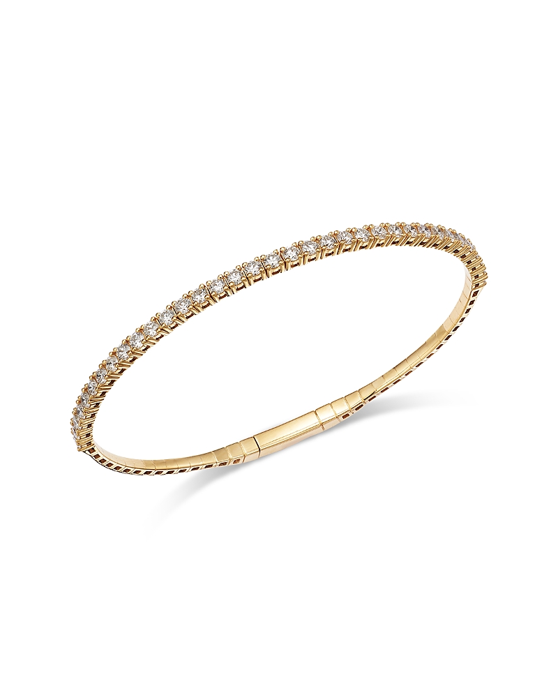 Bloomingdale's Fine Collection Diamond Flexible Bangle Bracelet in 14K Yellow Gold, 1.75 tcw