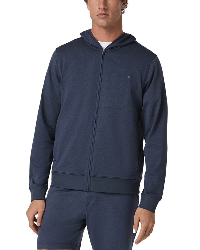 Vuori Ponto Full Zip Hoodie in Truffle Heather