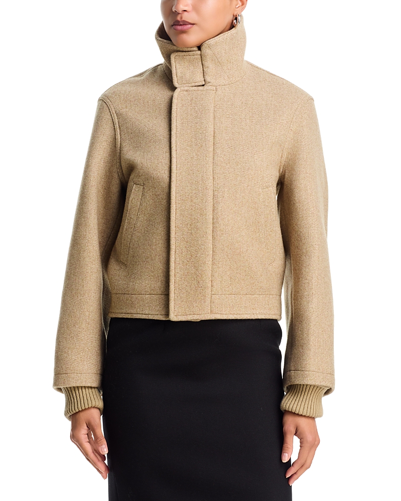 Victoria Beckham Wool Blend Bomber Jacket