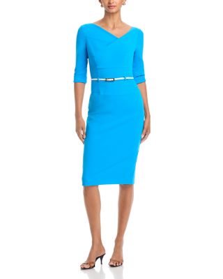 Three Quarter Sleeve Jackie O Sheath Dress