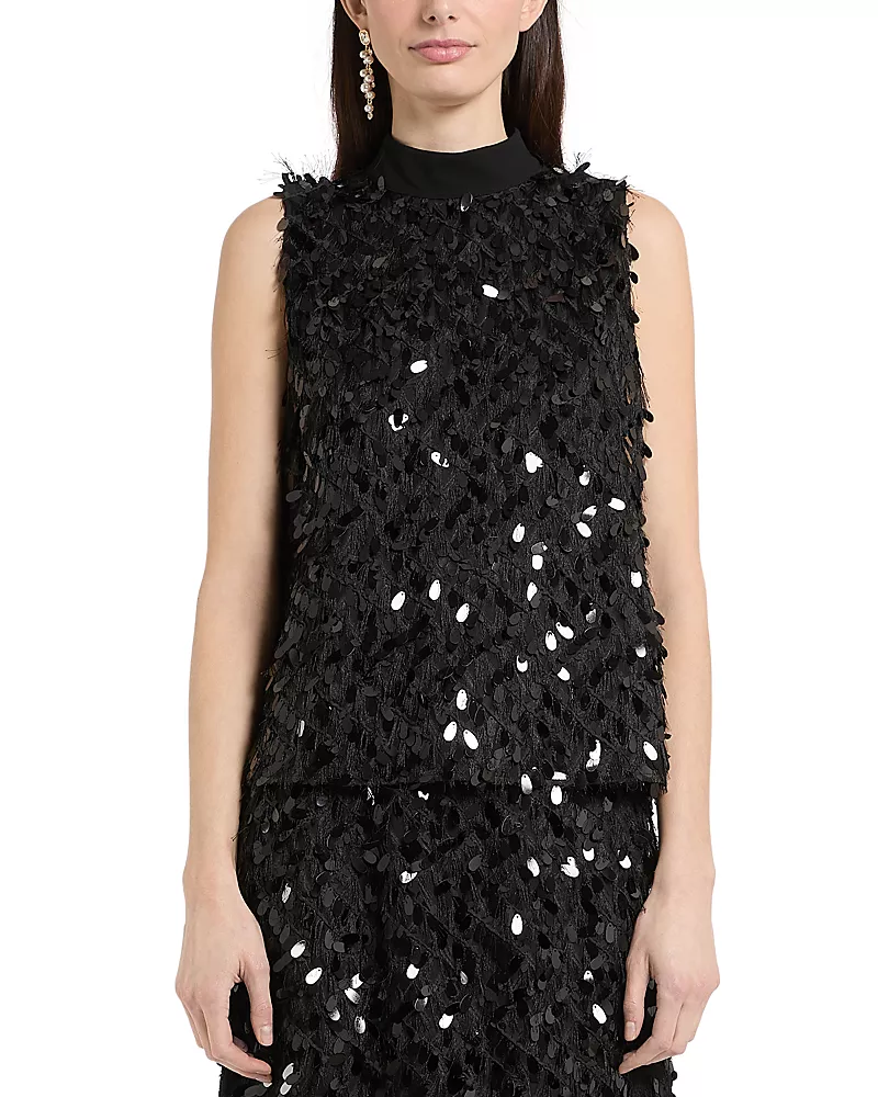 Marella Mllgioiosa Sequin Sleeveless Top