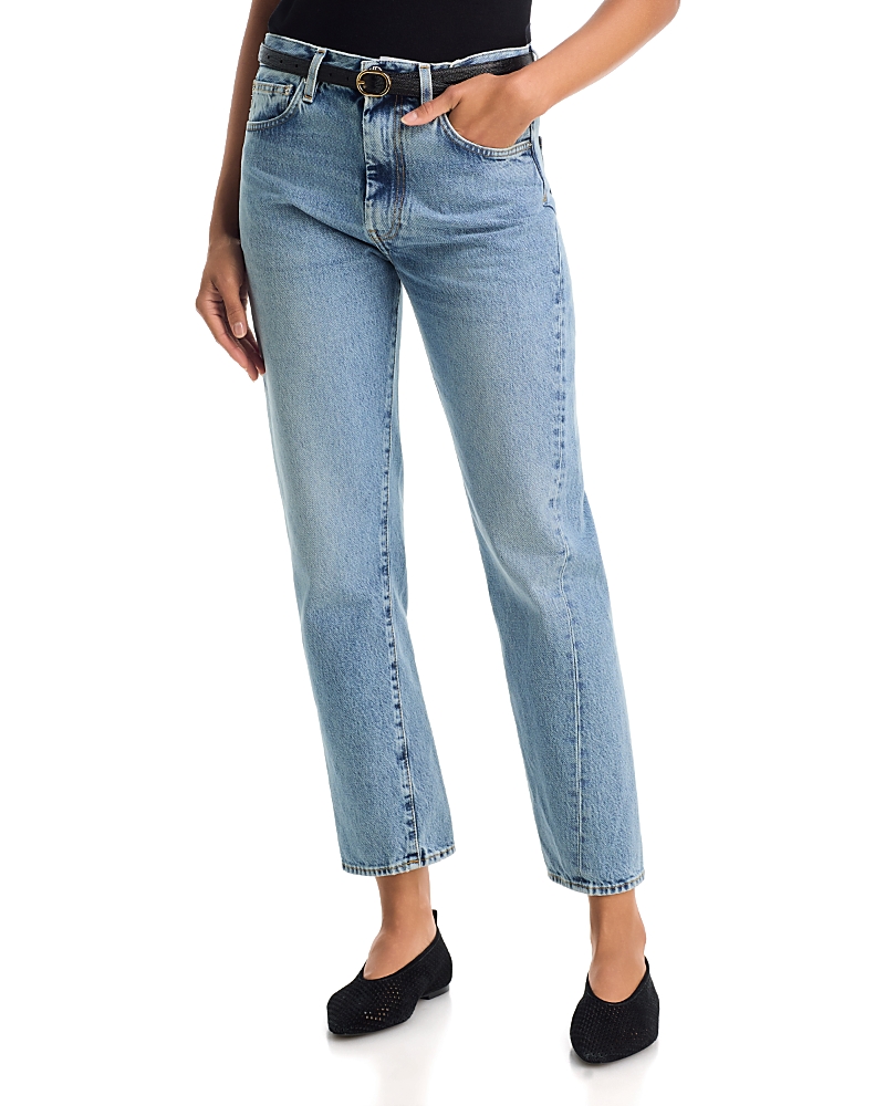 Toteme Twisted Seam Jeans in Worn Blue