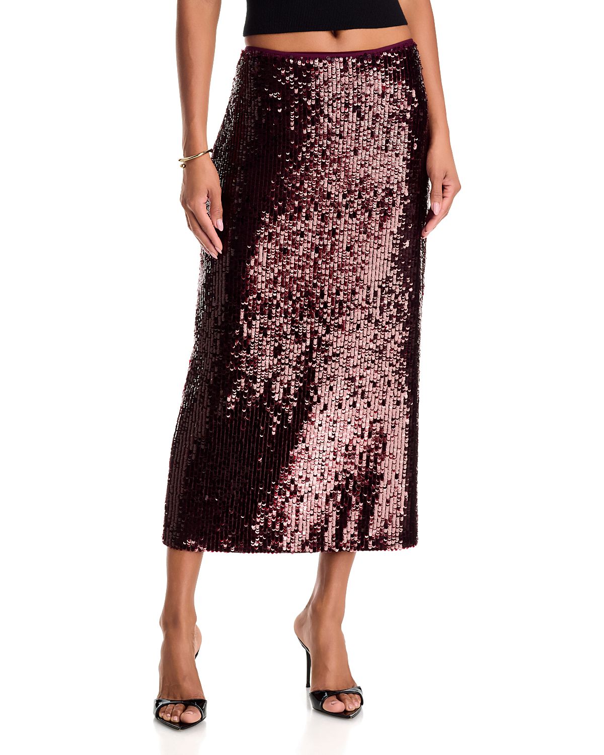 Simkhai Nikki Sequin Midi Skirt