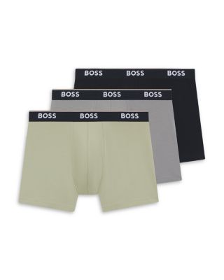 Cotton Blend Logo Boxer Briefs, Pack of 3
