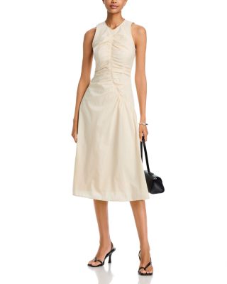 Theory Ruched Sleeveless Dress