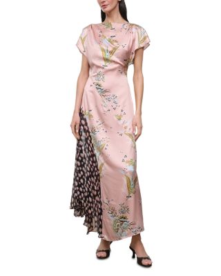 Fawn Silk Stretch Maxi Dress