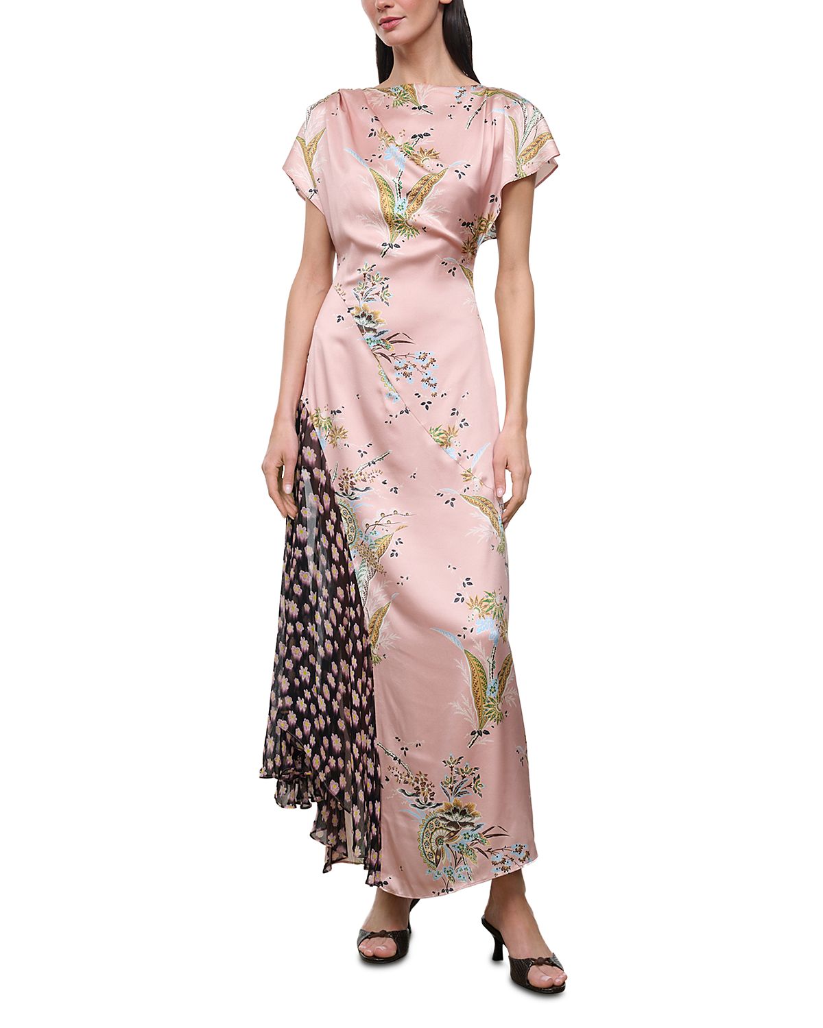 Staud Fawn Silk Stretch Maxi Dress