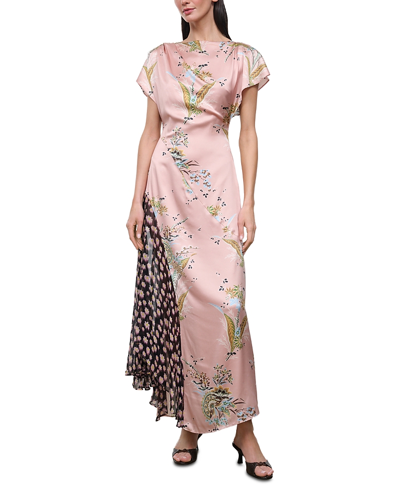 Staud Fawn Silk Stretch Maxi Dress