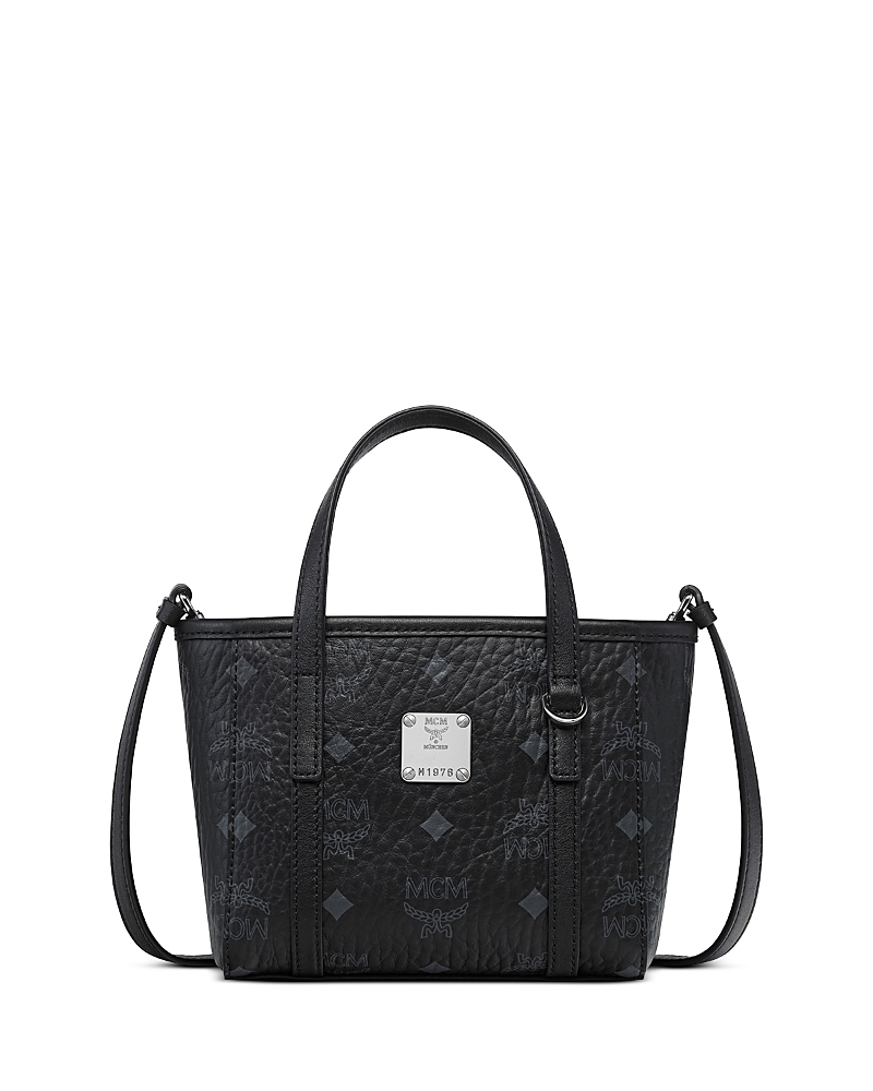 Mcm Toni Mini Visetos Canvas Shopper Bag