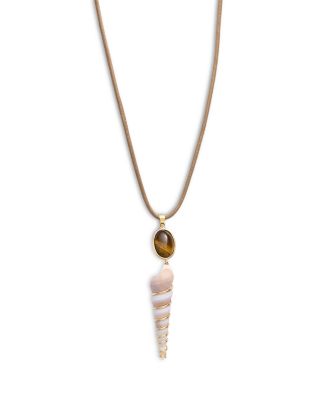 Dreya Shell Cord Necklace, 38"