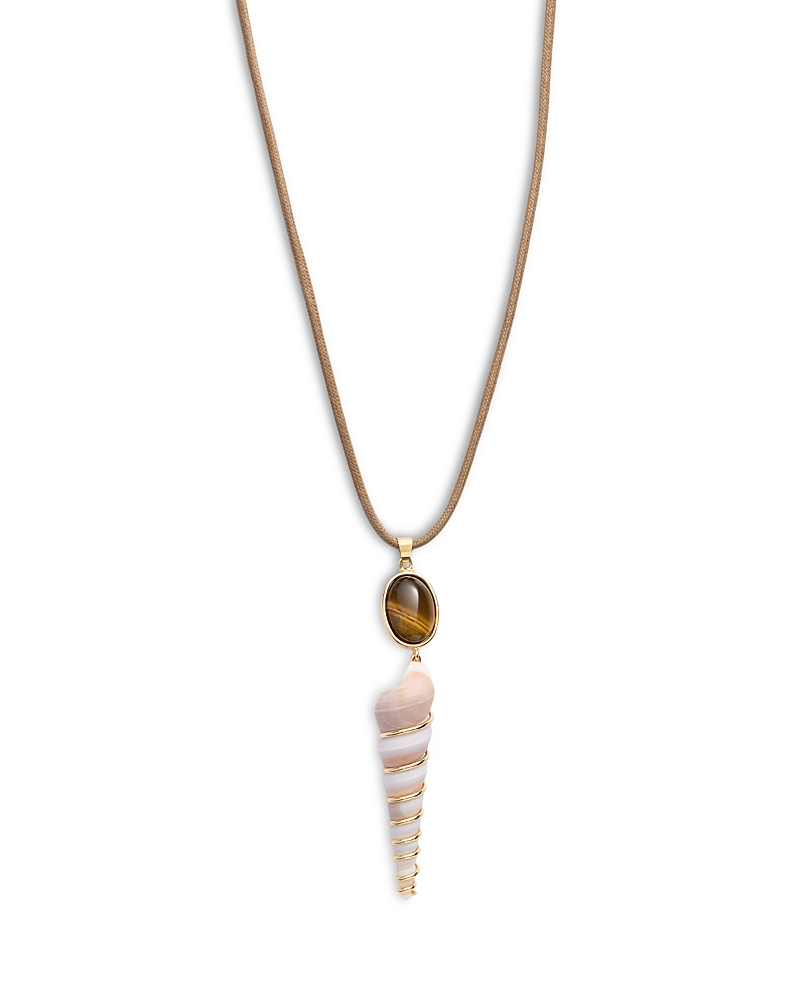 Jennifer Behr Dreya Shell Cord Necklace, 38