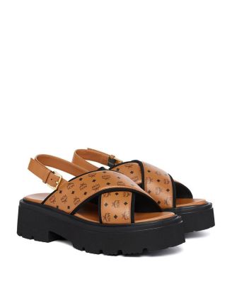 Women's Monogram Platform Lambskin Sandals