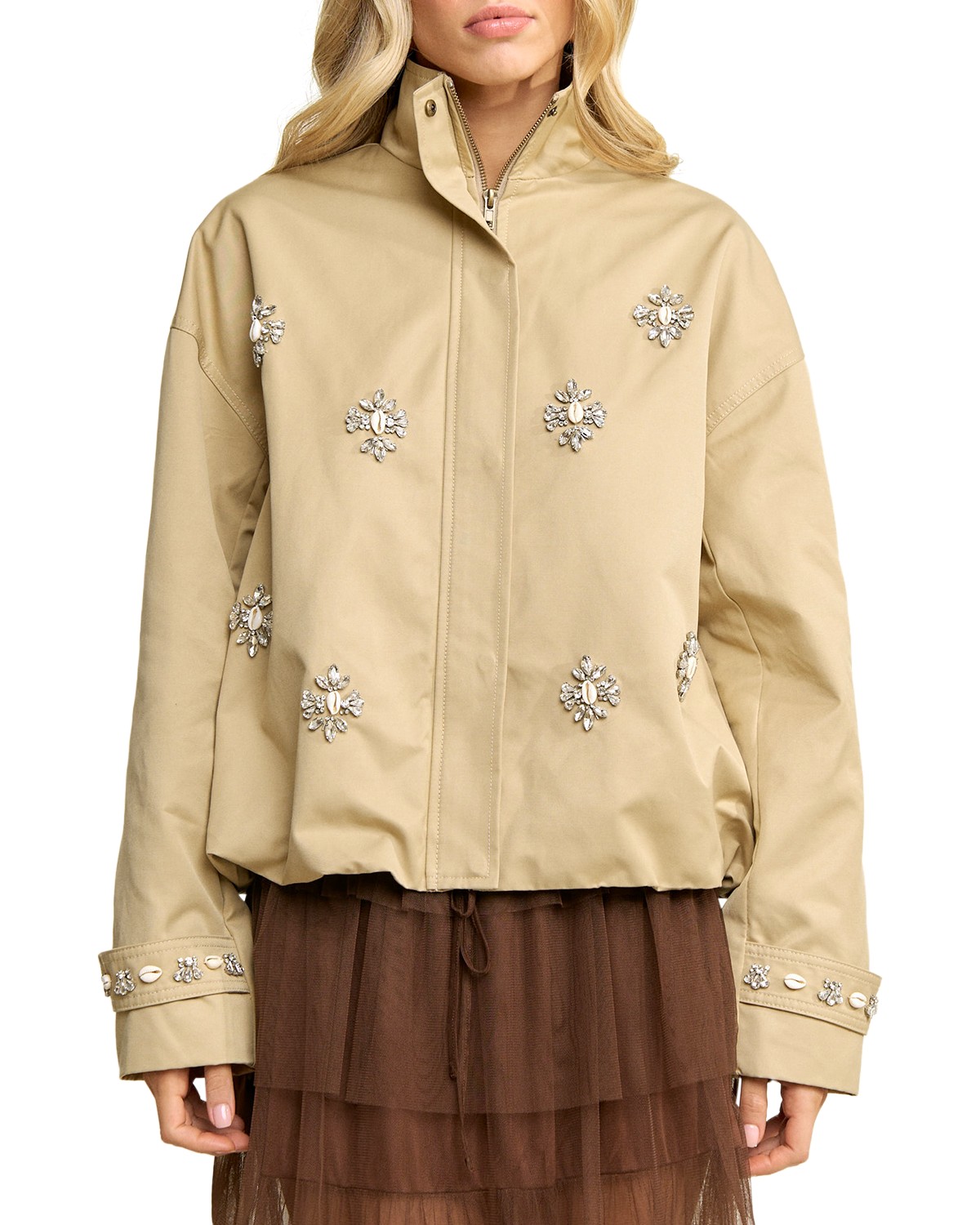 Sandy Rhinestone Embellished Jacket