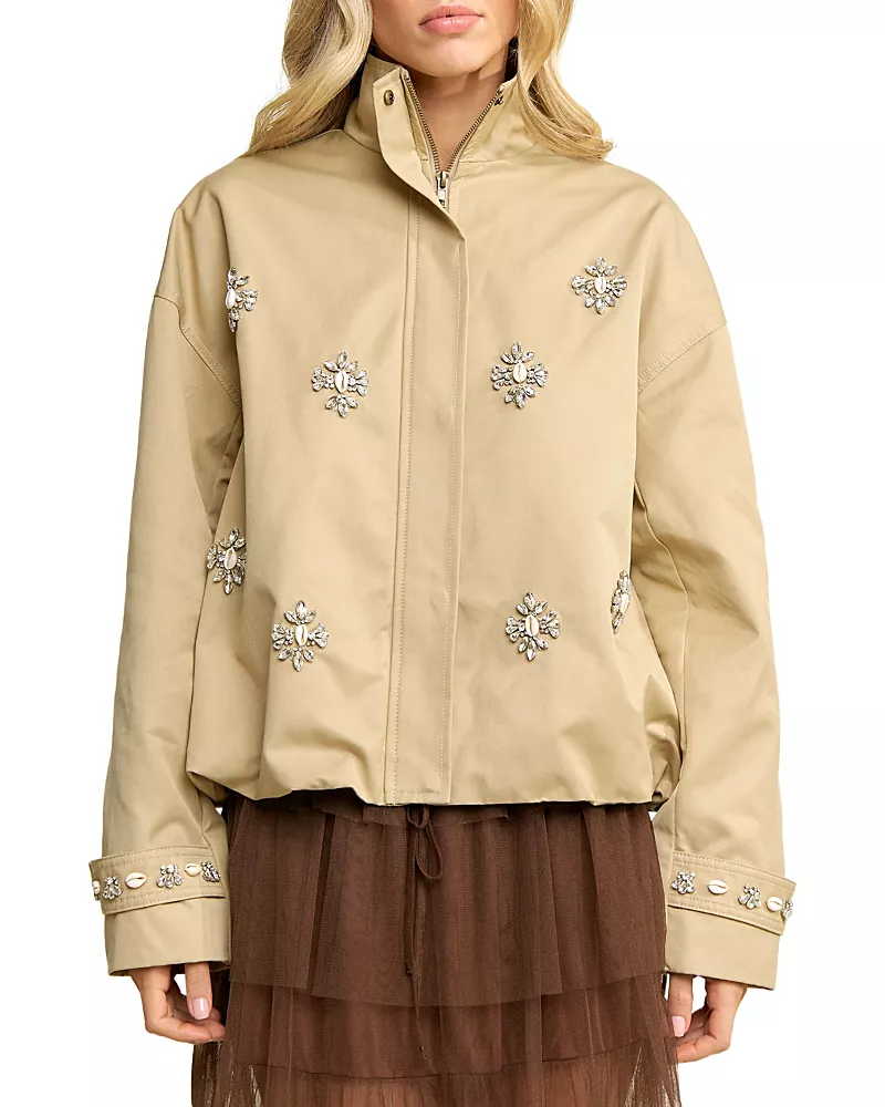 Elevator Disco Sandy Rhinestone Embellished Jacket