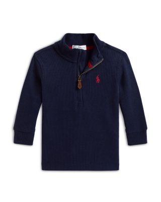 Boys' Estate Rib Quarter Zip Cotton Pullover - Baby