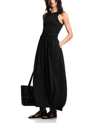 Punto Milano Mixed Media Maxi Dress