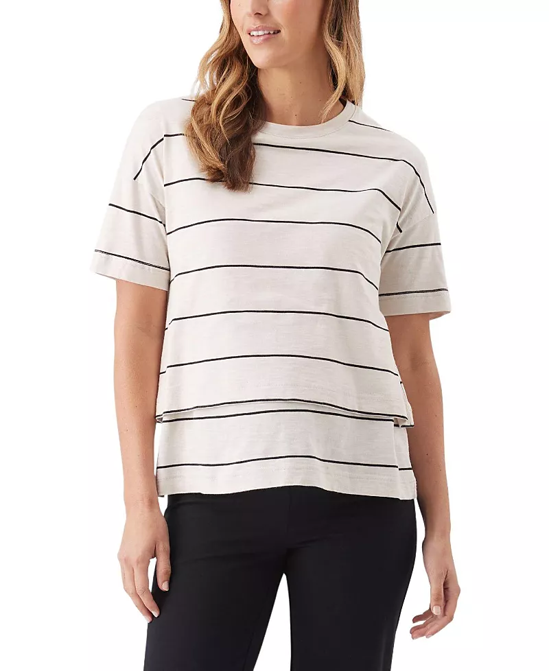 Ripe Maternity Claudette Stripe Nursing Tee