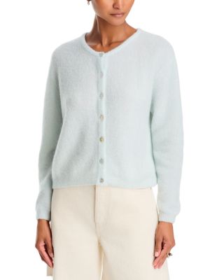 Round Neck Buttoned Ball Cardigan