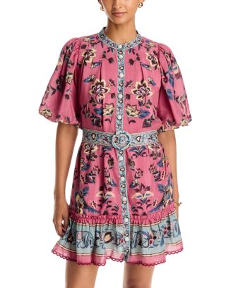 petal tapestry mini dress FP Movement 50% Polyester Free People Petal Tapestry Mini