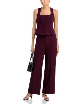 Sleeveless Peplum Top & Wide Leg Pants - Exclusive